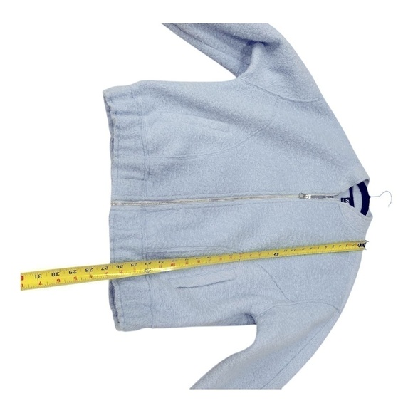 Zara Oversize Zip Bomber Jacket Sky Blue size XS-S - Picture 9 of 11